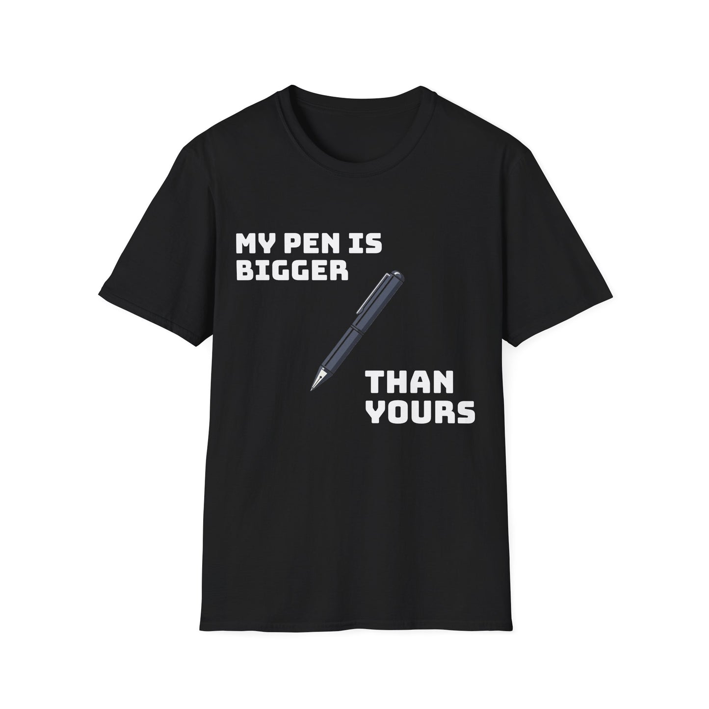 Casual T-Shirt for Men - My pen is bigger than yours