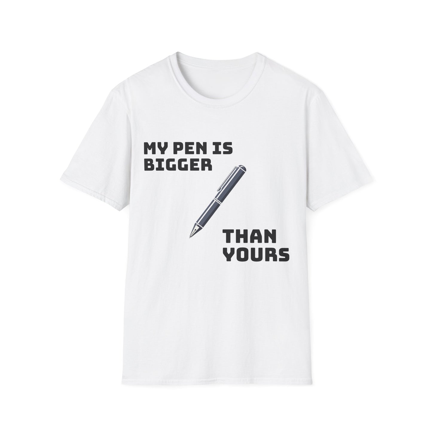 Casual T-Shirt for Men - My pen is bigger than yours