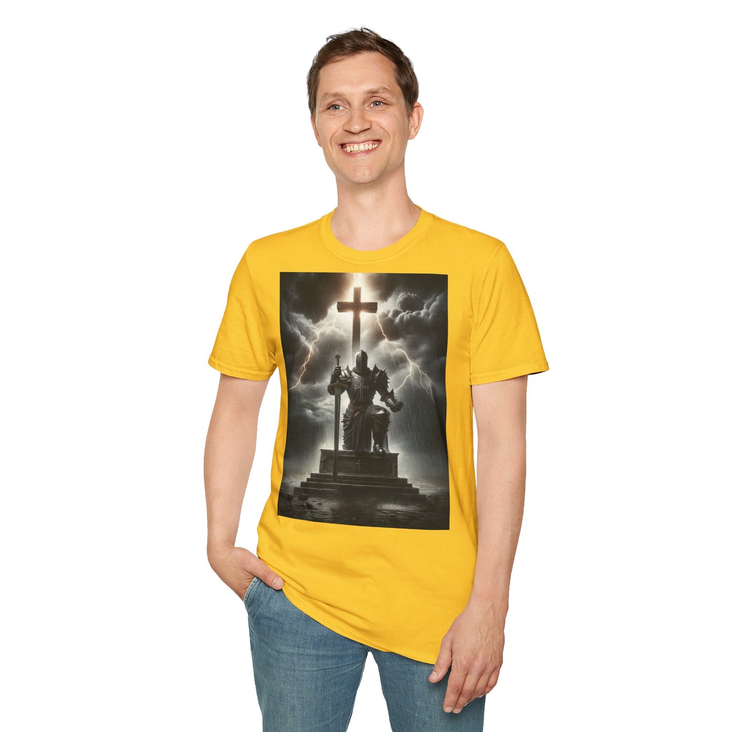 Graphic T-Shirt - The Knight guarding the cross