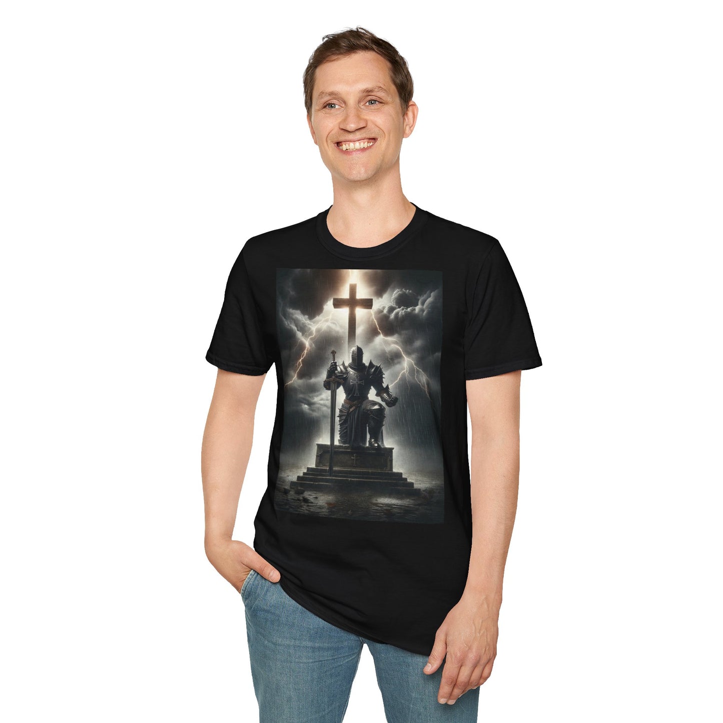 Graphic T-Shirt - The Knight guarding the cross
