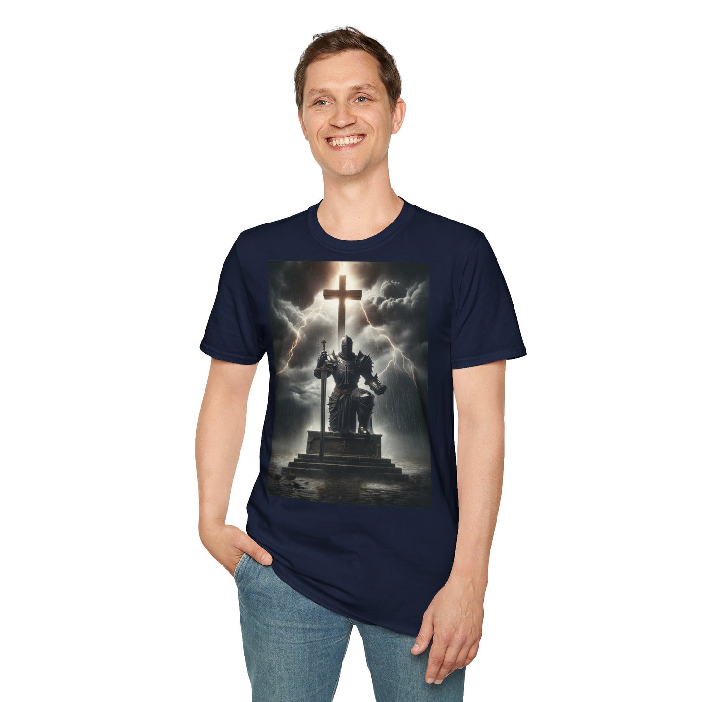Graphic T-Shirt - The Knight guarding the cross