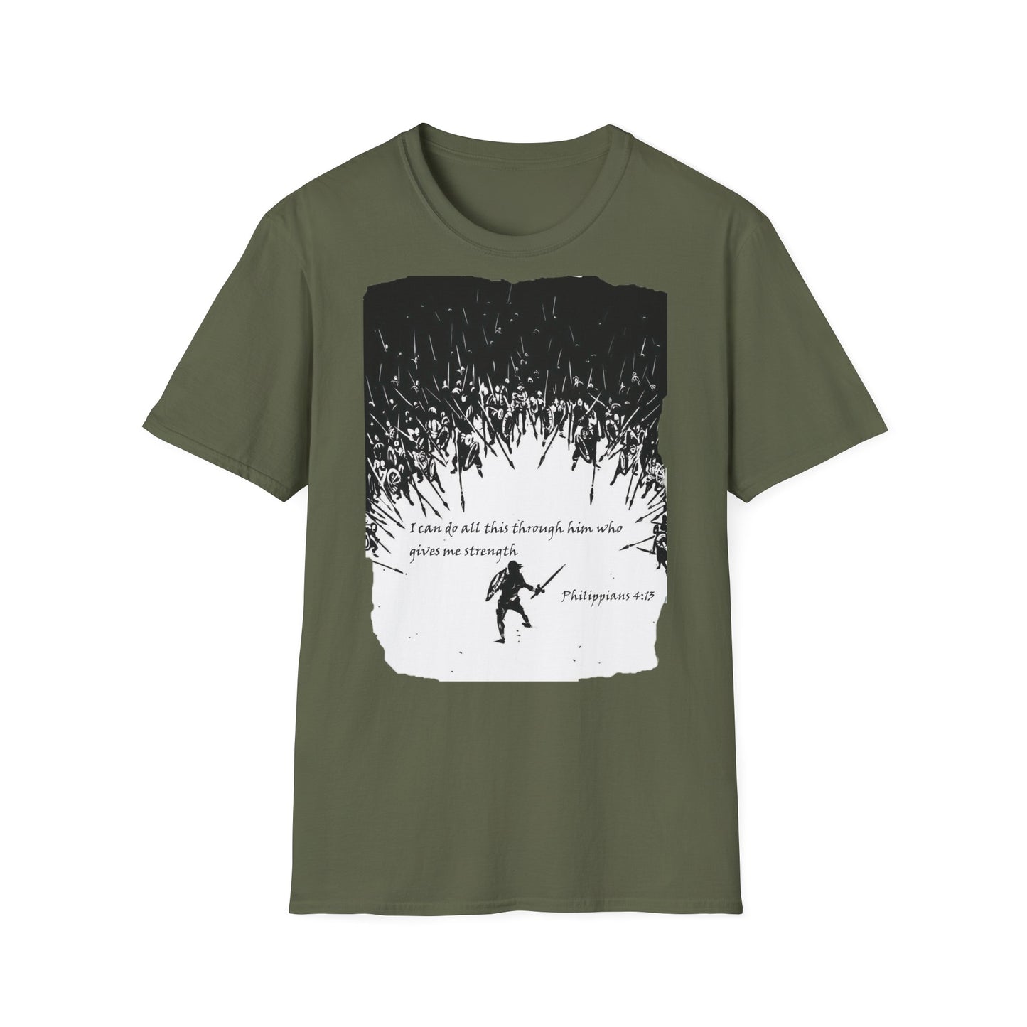 Christian Graphic T-Shirt - I can do all this through him who gives me strength