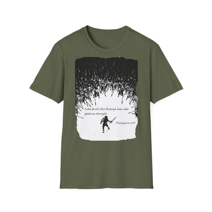 Christian Graphic T-Shirt - I can do all this through him who gives me strength