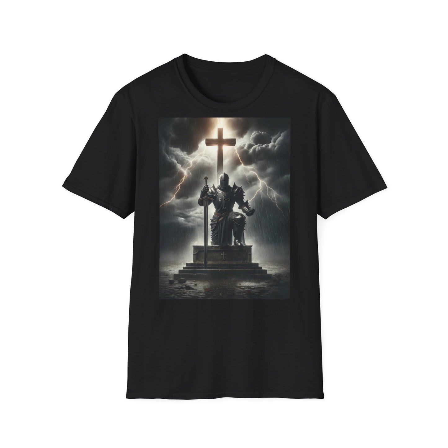 Graphic T-Shirt - The Knight guarding the cross