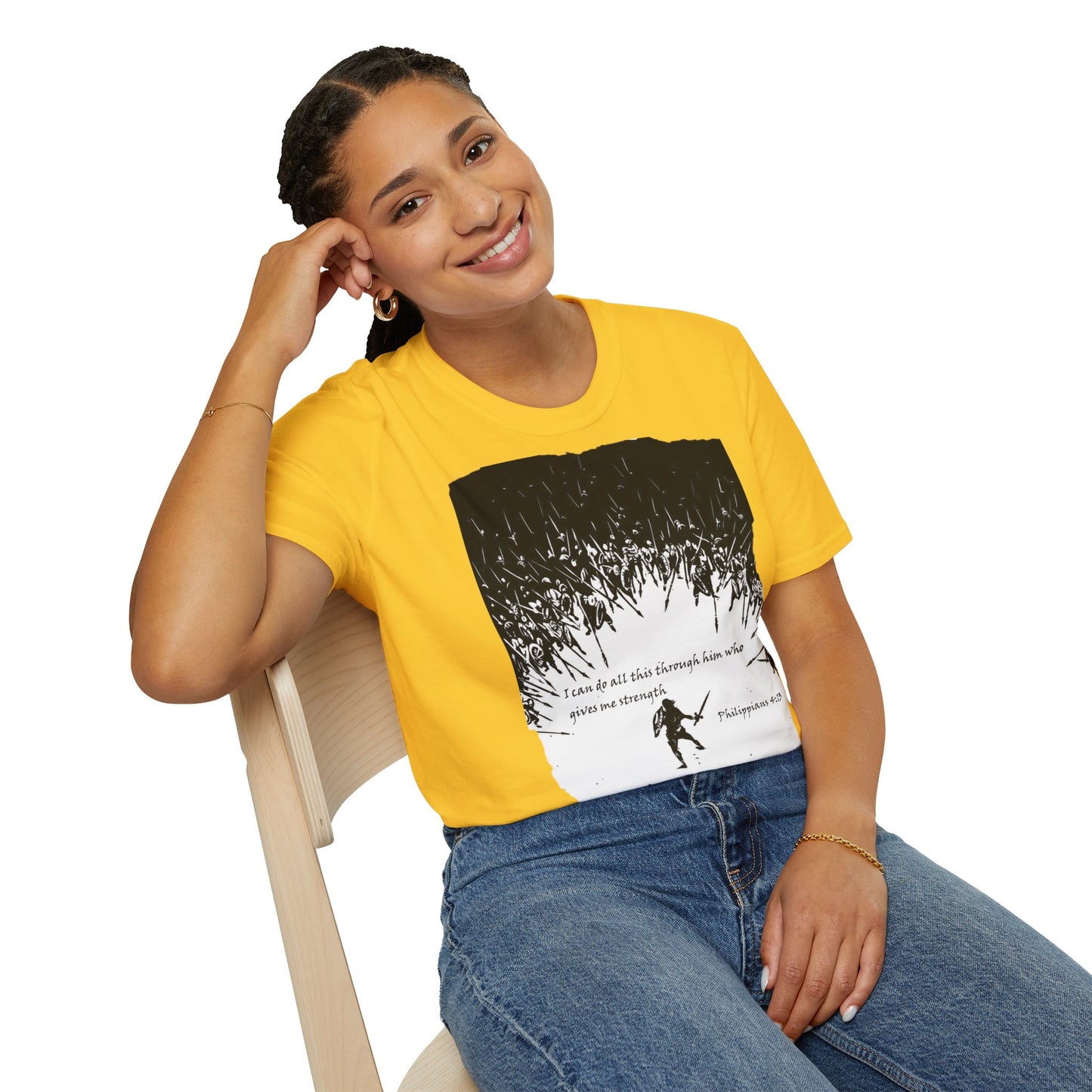 Christian Graphic T-Shirt - I can do all this through him who gives me strength