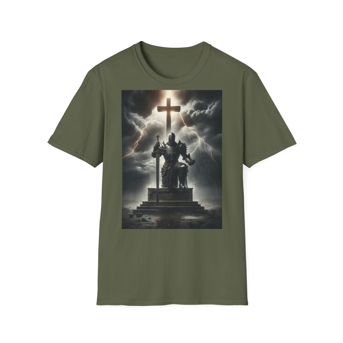Graphic T-Shirt - The Knight guarding the cross