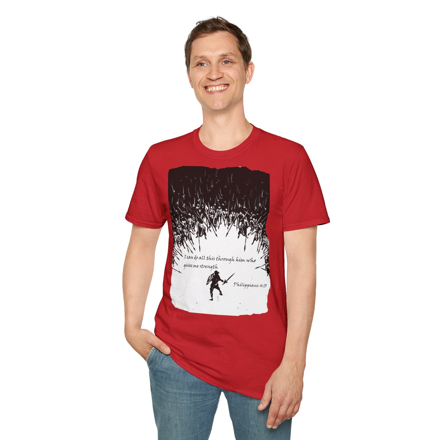 Christian Graphic T-Shirt - I can do all this through him who gives me strength