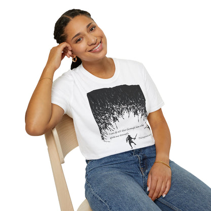 Christian Graphic T-Shirt - I can do all this through him who gives me strength